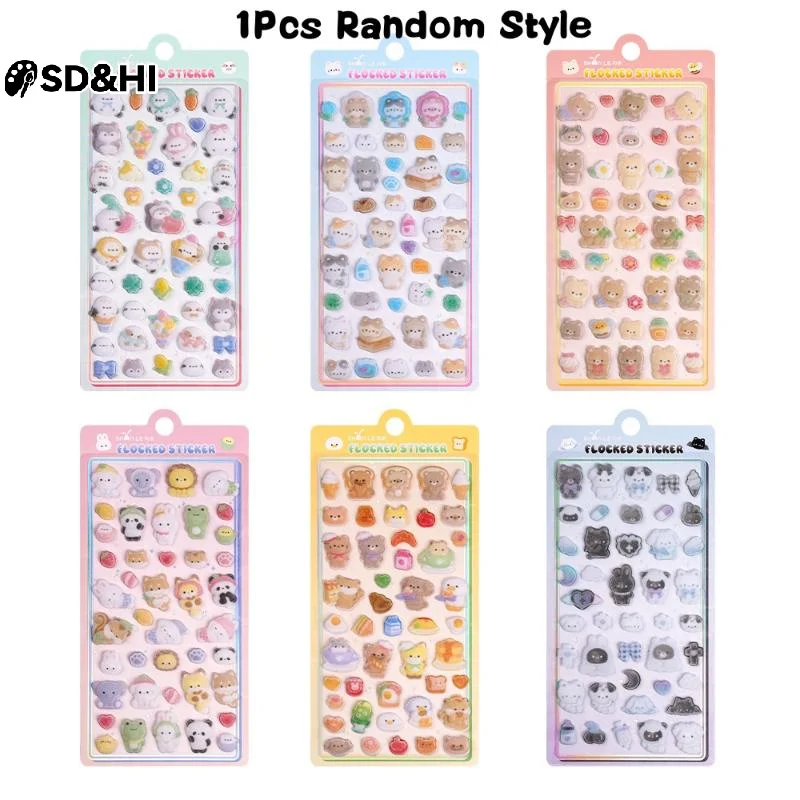 1Pcs Kawaii 3D Relief Flocking Animal Stickers For Scrapbooking Cute Phone Case Decoration Sticker School Stationery Supplies
1Pcs Kawaii 3D Relief Flocking Animal Stickers For Scrapbooking Cute Phone Case Decoration Sticker School Stationery Supplies