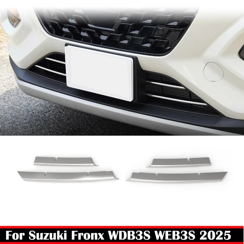For Suzuki Fronx WDB3S WEB3S 2025 2026 Stainless Steel car Front bumper lower grille decorative strip Insert Grill Mesh Cover
For Suzuki Fronx WDB3S WEB3S 2025 2026 Stainless Steel car Front bumper lower grille decorative strip Insert Grill Mesh Cover