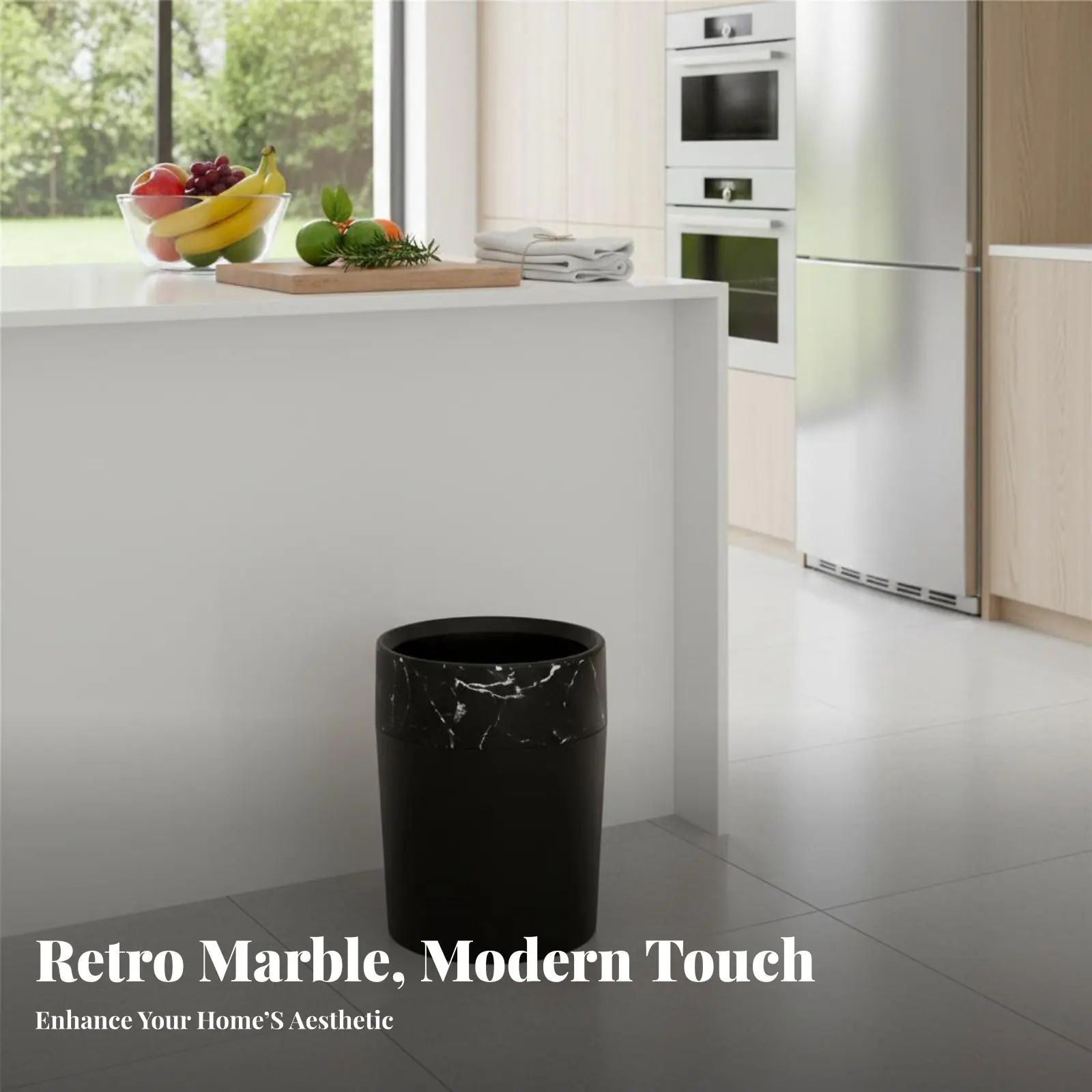 Marble Pattern Trash Can Large Capacity Modern Decorative Trash Bin Decorative Bathroom Waste Bin Easy to Clean for Living Room
Marble Pattern Trash Can Large Capacity Modern Decorative Trash Bin Decorative Bathroom Waste Bin Easy to Clean for Living Room