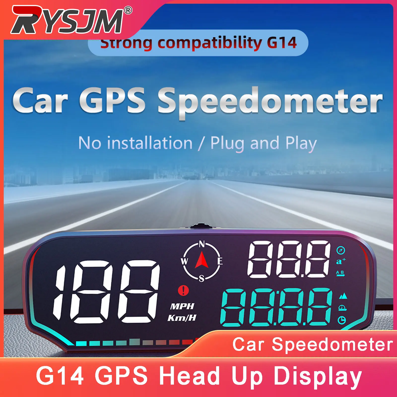 G14 Car GPS Head Up Display Universal Digital Meter Car Speedometer Date Compass Gauge Meter With Alarm Car Accessories
G14 Car GPS Head Up Display Universal Digital Meter Car Speedometer Date Compass Gauge Meter With Alarm Car Accessories