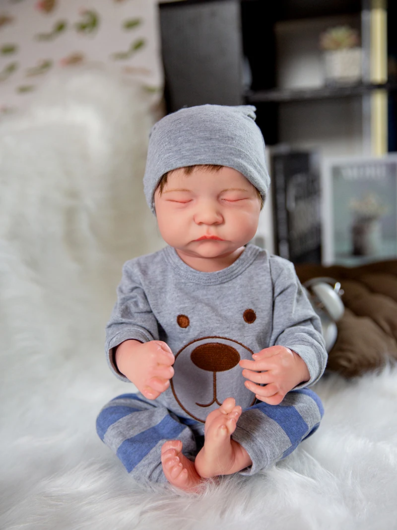 48cm Bebe Doll Reborn Popular Limited Edition Doll Sleeping Newborn Bebe Lifelike Soft Real Touch Cuddly Baby Doll
48cm Bebe Doll Reborn Popular Limited Edition Doll Sleeping Newborn Bebe Lifelike Soft Real Touch Cuddly Baby Doll
