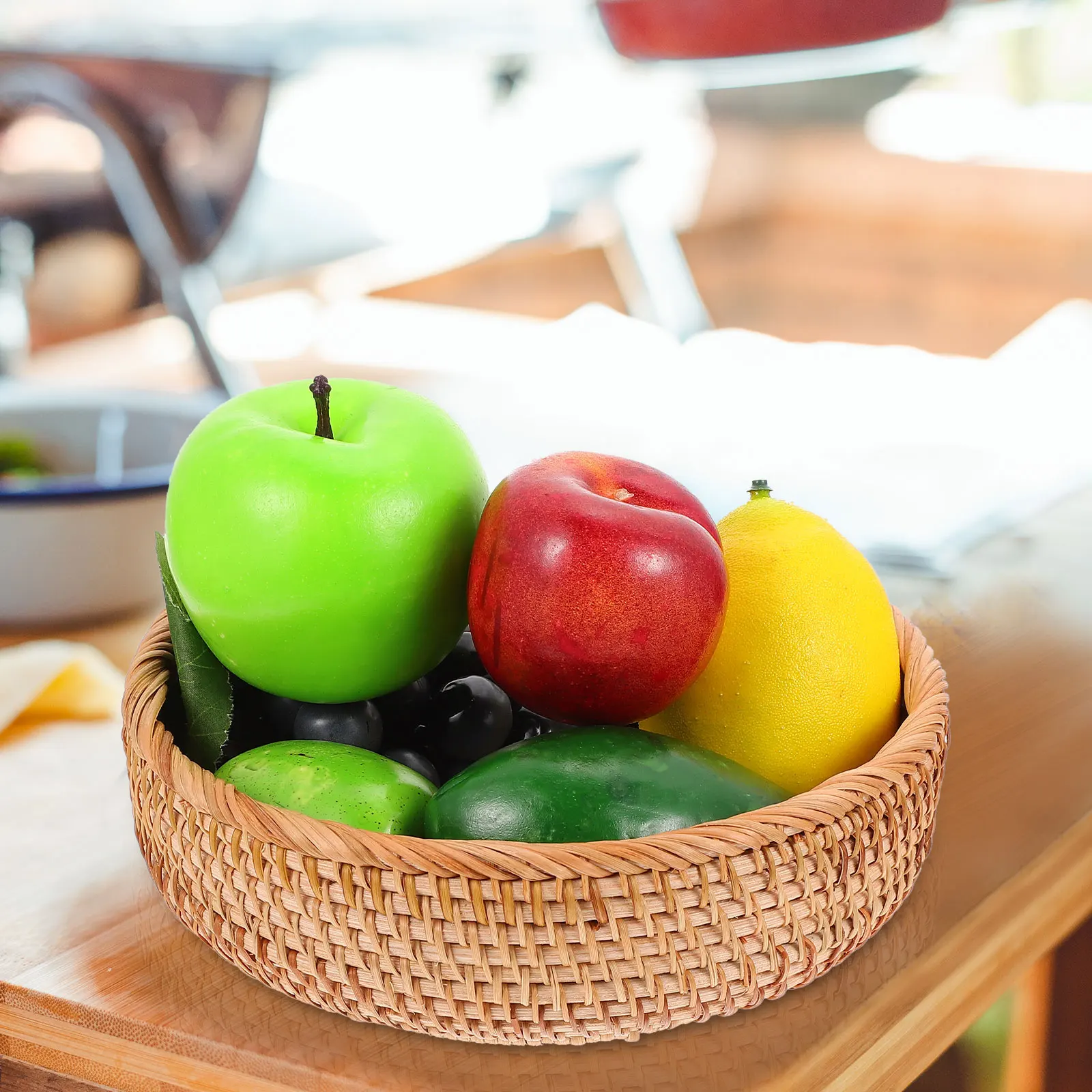 Rattan Storage Basket Round Bread ganizer Brown Food Tray Desktop Container Snack Egg Fruit Vegetable Baking Display Home Bath
Rattan Storage Basket Round Bread ganizer Brown Food Tray Desktop Container Snack Egg Fruit Vegetable Baking Display Home Bath