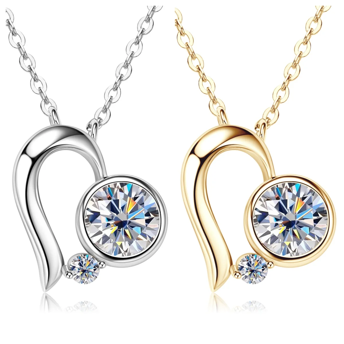 100% 925 Sterling Silver 1.06ct Heart Necklace Moissanite Pendant Necklace For Women Wedding Party Fine Jewelry
100% 925 Sterling Silver 1.06ct Heart Necklace Moissanite Pendant Necklace For Women Wedding Party Fine Jewelry