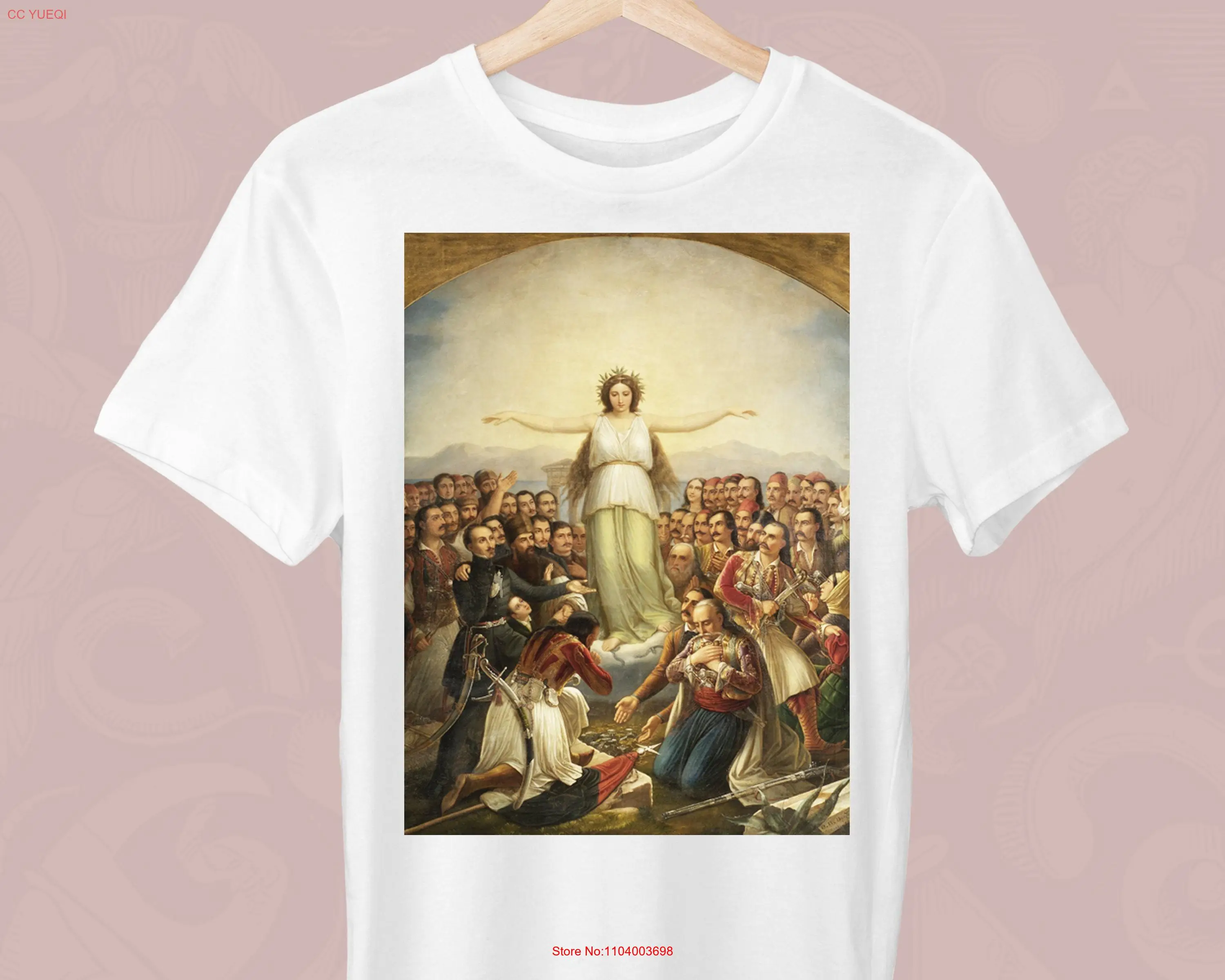 Grateful Hellas Theodoros Vryzakis Painting T Shirt Greek for a Trendy Stylish long or short sleeves
Grateful Hellas Theodoros Vryzakis Painting T Shirt Greek for a Trendy Stylish long or short sleeves