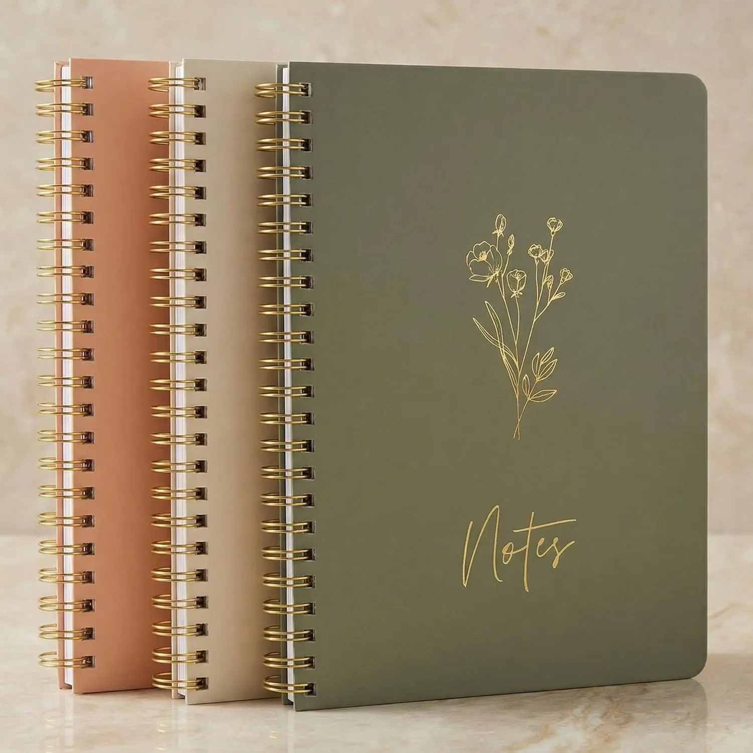 Aesthetic Spiral Notebook Set of 3 for Women - Cute College Ruled 8x6 Journal with Pockets, Lined Pages for Work or School
Aesthetic Spiral Notebook Set of 3 for Women - Cute College Ruled 8x6 Journal with Pockets, Lined Pages for Work or School