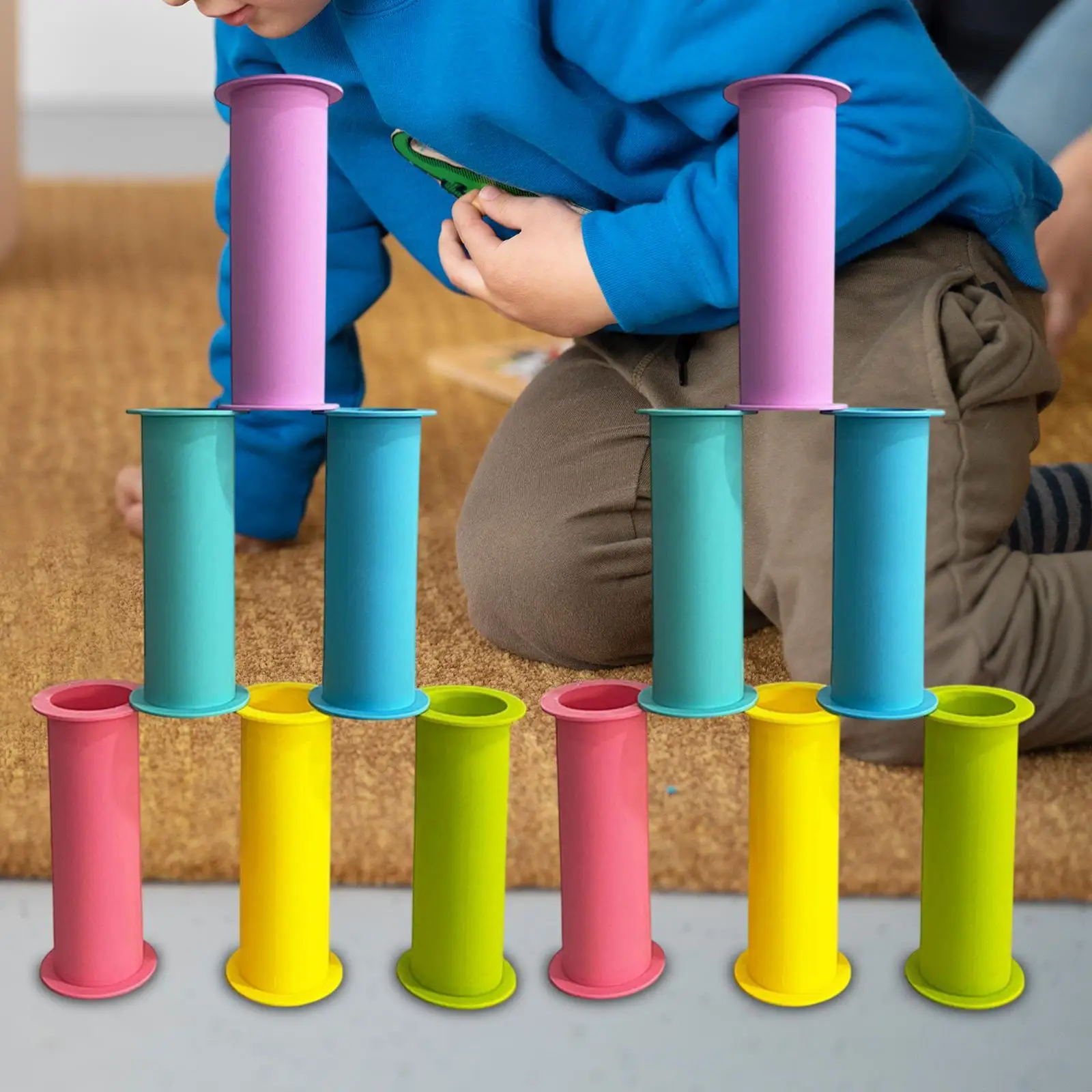 12x Stacking Cup Set for Kids Developmental Toys Preschool Learning Toy Education Speed Training Game for Boy Girl 1 Year Old
12x Stacking Cup Set for Kids Developmental Toys Preschool Learning Toy Education Speed Training Game for Boy Girl 1 Year Old