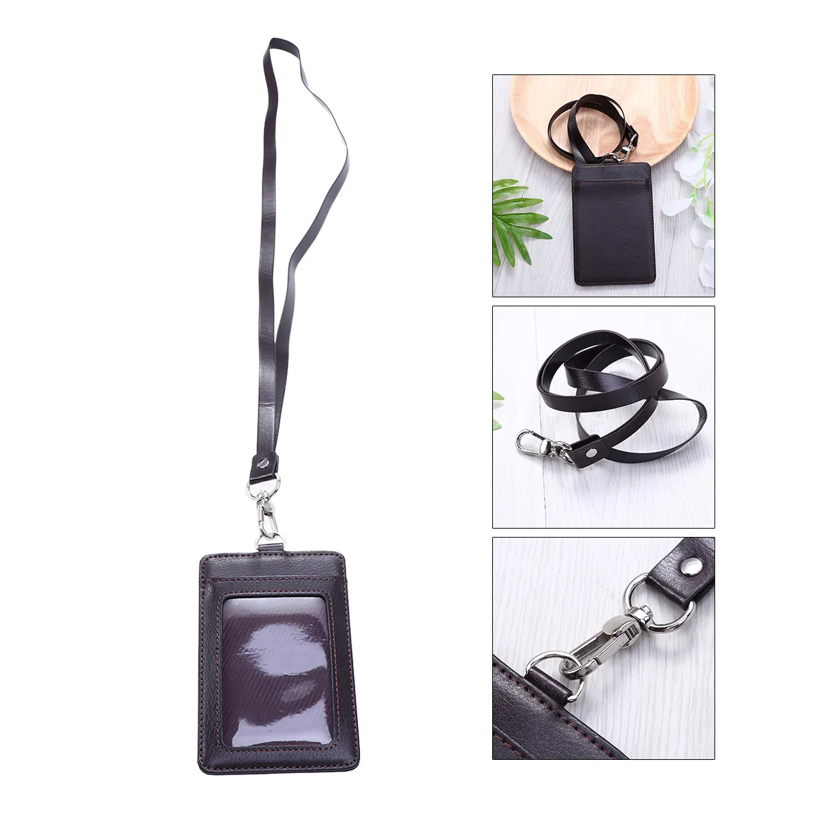 Vertical Badge Holder Id Holder Coffee Detachable Neck Lanyard Swivel Clip PU Badge Case Pass Pouch Card
Vertical Badge Holder Id Holder Coffee Detachable Neck Lanyard Swivel Clip PU Badge Case Pass Pouch Card