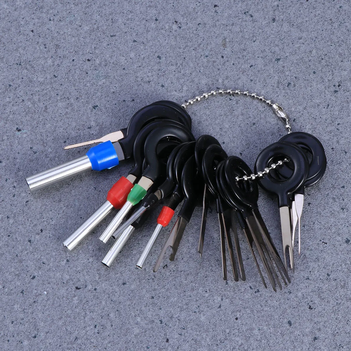 18 in 1 Auto Car Plug Terminal Extractor Picks Metal Tool Set for Connector Pin Removal Universal Repair Kit Pin Release Tool
18 in 1 Auto Car Plug Terminal Extractor Picks Metal Tool Set for Connector Pin Removal Universal Repair Kit Pin Release Tool