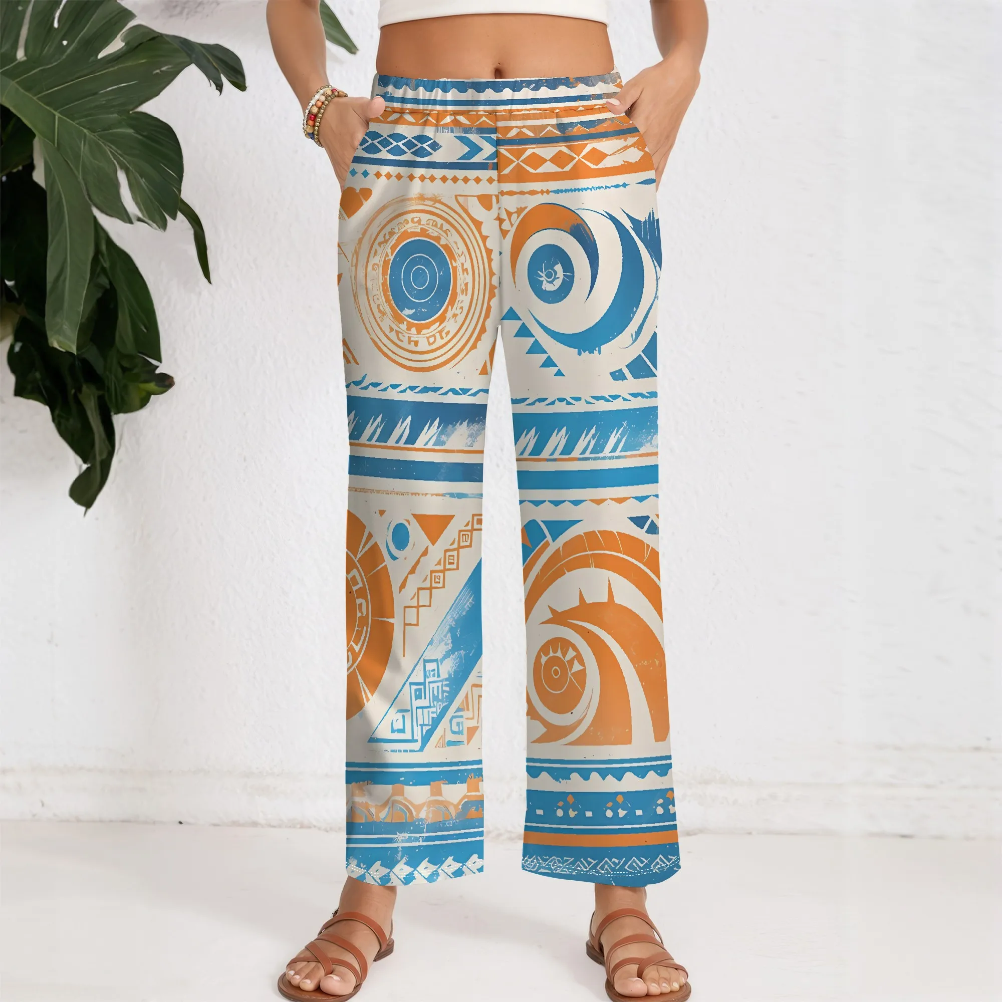 European and American women's Polynesian 2025 summer new pattern long pants wide leg pants
European and American women's Polynesian 2025 summer new pattern long pants wide leg pants