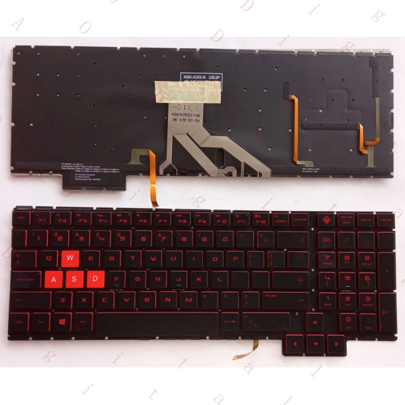 W For HP Omen 15-CE CE006TX/007 TPN-Q194 Keyboard Backlist Keyboard Red Font
W For HP Omen 15-CE CE006TX/007 TPN-Q194 Keyboard Backlist Keyboard Red Font