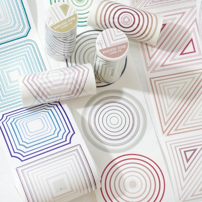 90mm*2m Geometry Patterns Washi Tape Set Adhesive Paper Stickers for Decor Notebook Scrapbook Diary Planner Aesthetic Stationery
90mm*2m Geometry Patterns Washi Tape Set Adhesive Paper Stickers for Decor Notebook Scrapbook Diary Planner Aesthetic Stationery