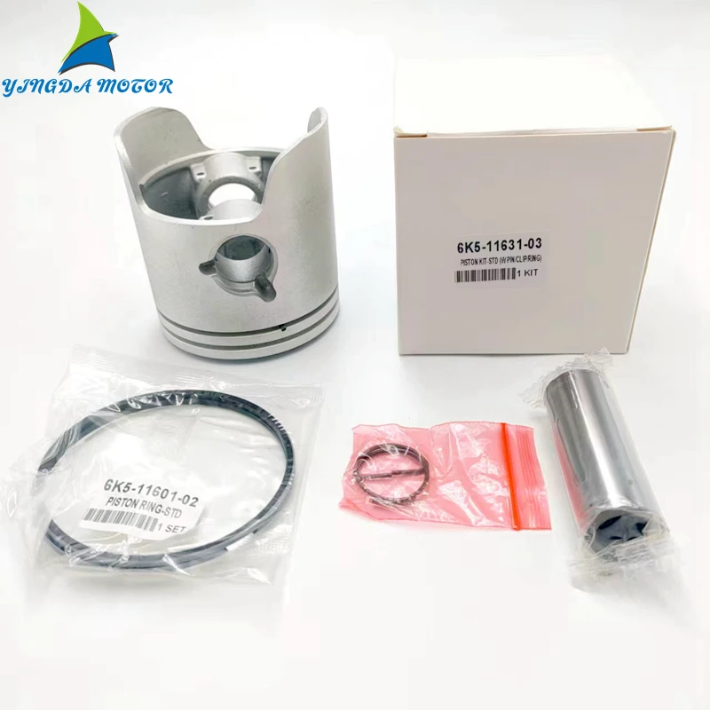 6K5-11631 Piston And Ring 6K5-11601 STD For Yamaha Outboard Motor 2T 60HP 3CYL Powertec Parsun T60 6K5-11631-03 6H3-11631-01-96
6K5-11631 Piston And Ring 6K5-11601 STD For Yamaha Outboard Motor 2T 60HP 3CYL Powertec Parsun T60 6K5-11631-03 6H3-11631-01-96