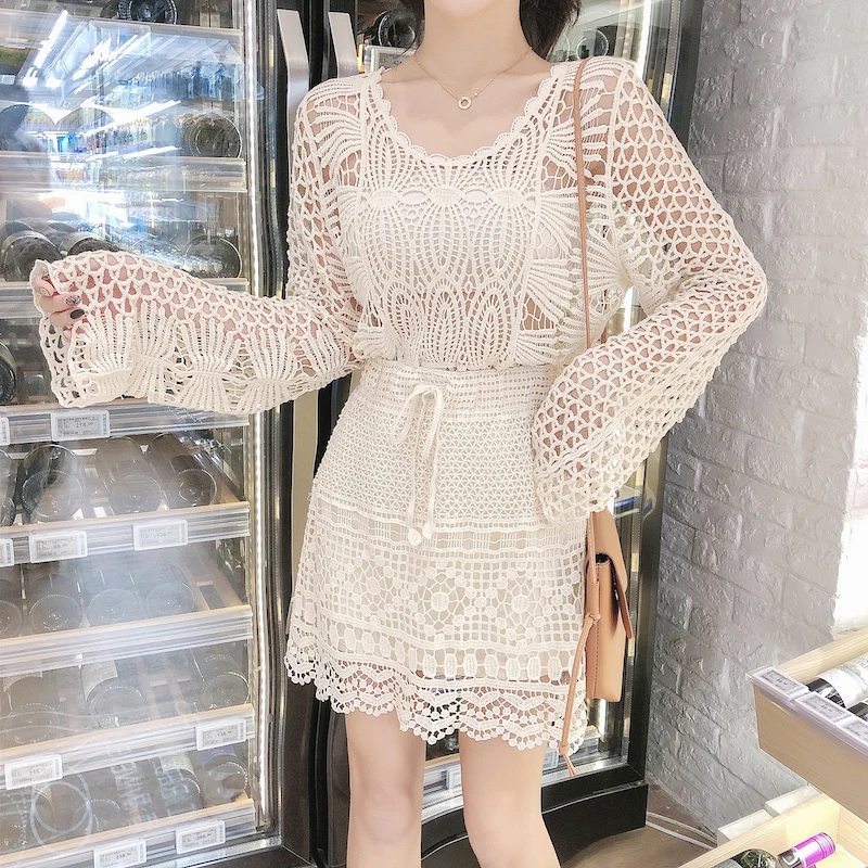 summer women crochet sets femme hollow out lace sets woman sexy summer women sets
summer women crochet sets femme hollow out lace sets woman sexy summer women sets