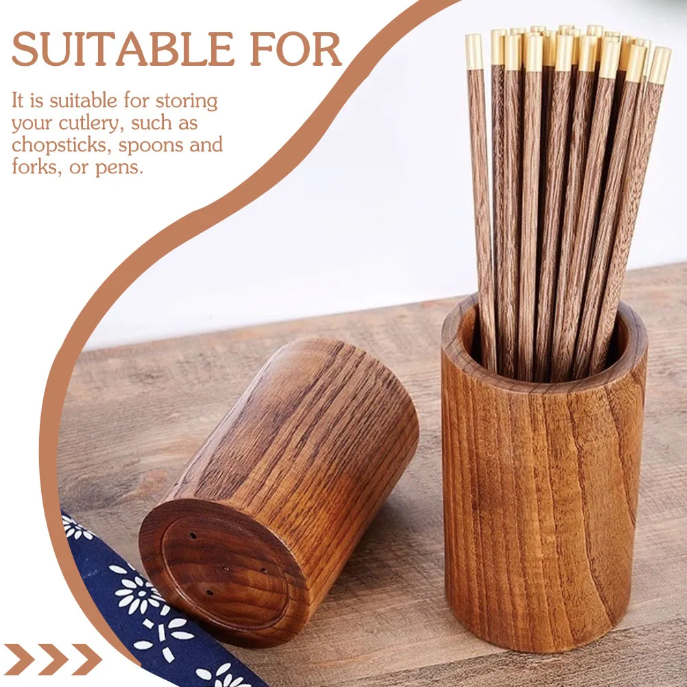 Wooden Chopstick Holder Kitchen Storage Container Solid Wood Utensil Canister Organizer Pen Holder Elegant
Wooden Chopstick Holder Kitchen Storage Container Solid Wood Utensil Canister Organizer Pen Holder Elegant