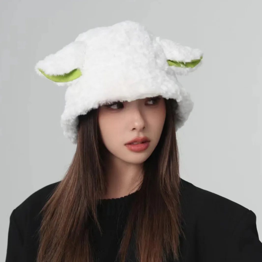 Lambs Sheep Ear Cute Animal Horn Bucket Hat Winter Wool Plush Panama Caps Faux Fur Soft Women’s Fisherman Hats Basin Hat
Lambs Sheep Ear Cute Animal Horn Bucket Hat Winter Wool Plush Panama Caps Faux Fur Soft Women’s Fisherman Hats Basin Hat