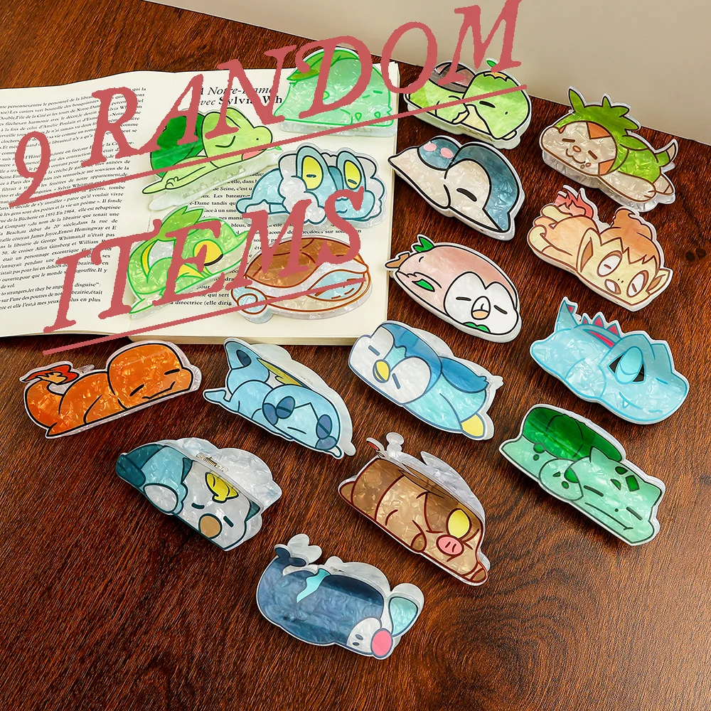 9, случайные заколки для волос серии Pokemon, милые случайные декоративные аксессуары для волос, очаровательные заколки для волос на спине, для ежедневного использования
9, случайные заколки для волос серии Pokemon, милые случайные декоративные аксессуары для волос, очаровательные заколки для волос на спине, для ежедневного использования