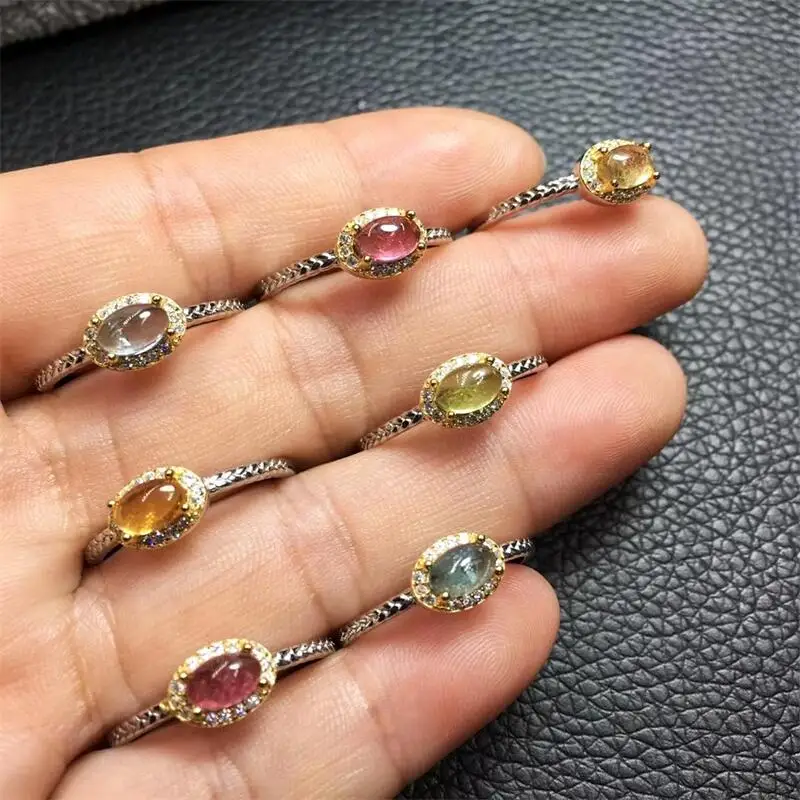 Natural Color Tourmaline Rings Healing Energy Crystal Trendy Creative Finger Jewelry For Women Party Gift 1pcs
Natural Color Tourmaline Rings Healing Energy Crystal Trendy Creative Finger Jewelry For Women Party Gift 1pcs