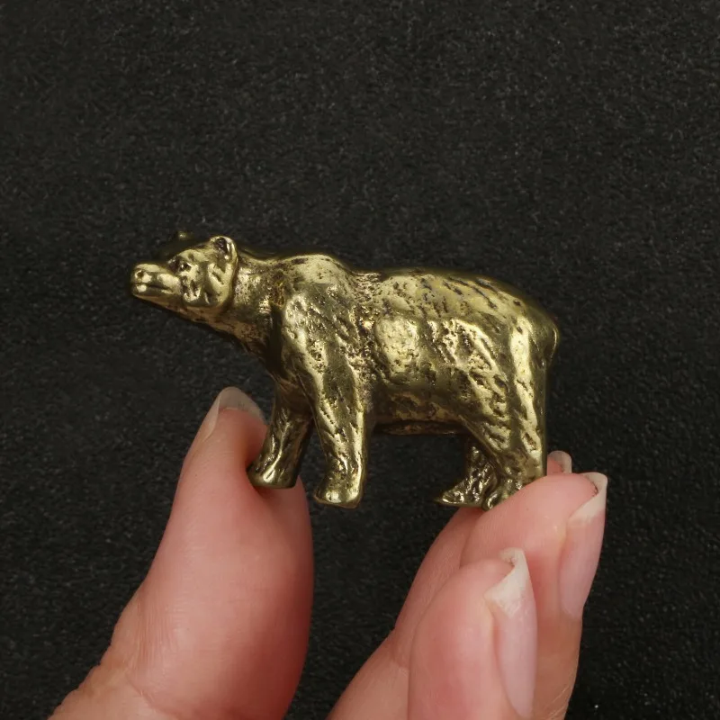Antique Imitation Vintage Brass Bear Figurine Office Desk Decor Brass Animal Miniatures Metal Craft Home Decoration Copper Gift
Antique Imitation Vintage Brass Bear Figurine Office Desk Decor Brass Animal Miniatures Metal Craft Home Decoration Copper Gift