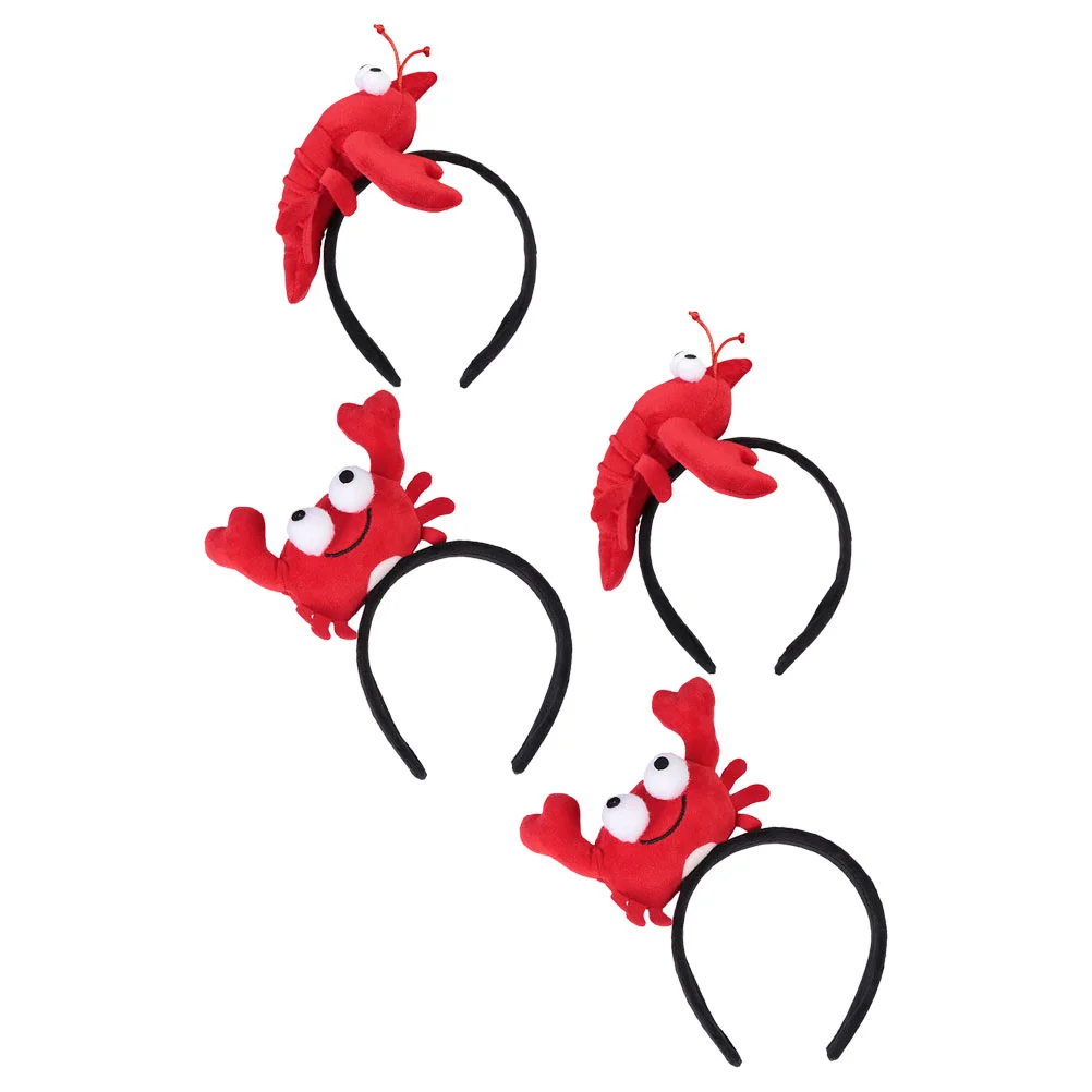 4 Pcs Funny Animal Hairband Headband Lobster Headdress Red Cartoon up Accessories Headbands
4 Pcs Funny Animal Hairband Headband Lobster Headdress Red Cartoon up Accessories Headbands