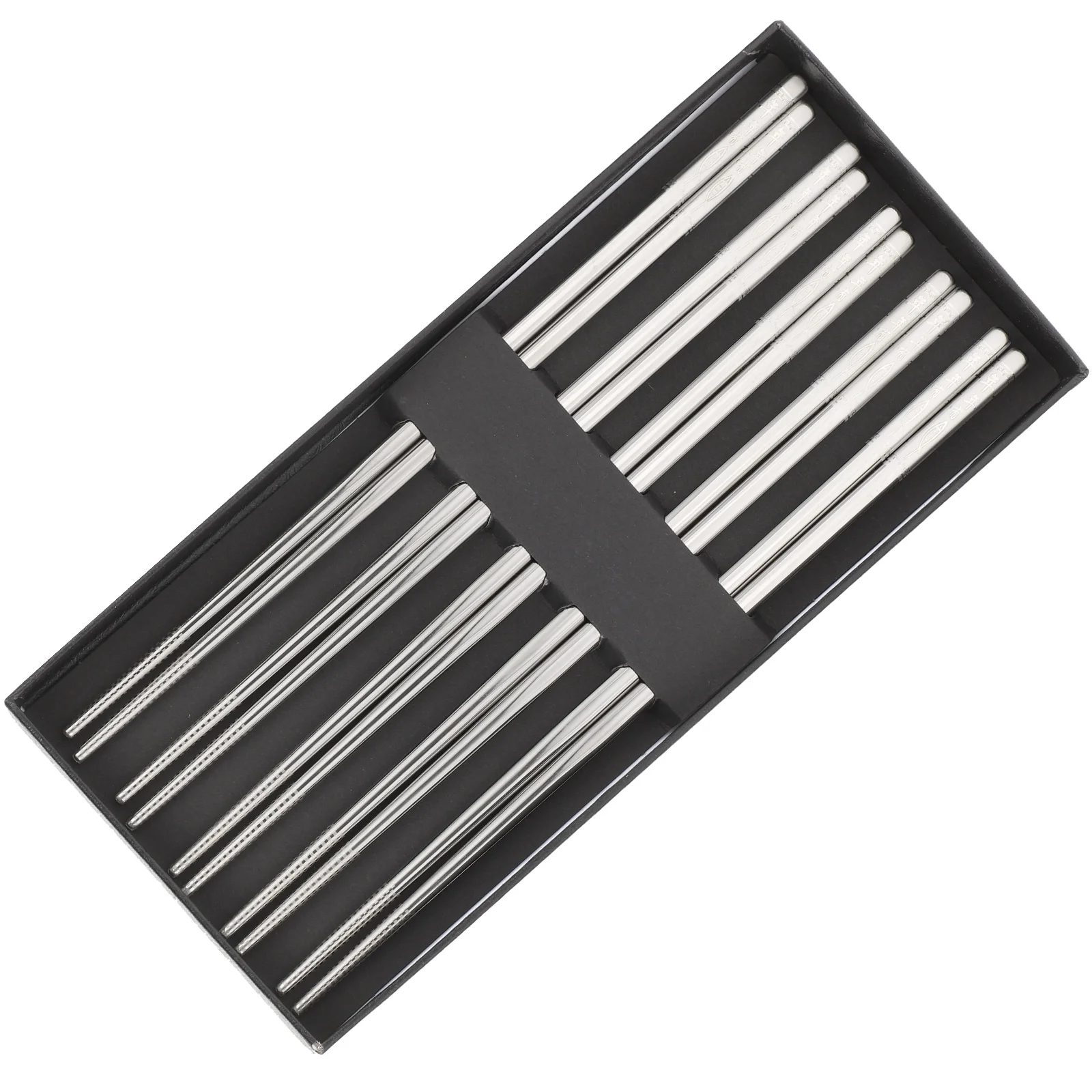 5pcs Stainless Steel Chopsticks Set 5 Pairs Non Skid Reusable Portable Lightweight for Adults Home Restaurant Camping
5pcs Stainless Steel Chopsticks Set 5 Pairs Non Skid Reusable Portable Lightweight for Adults Home Restaurant Camping