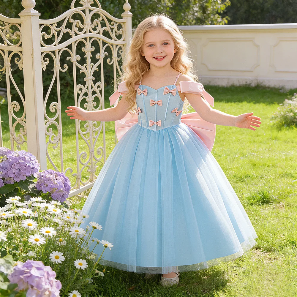 2026 Fashion Elegant Big Bow Princess Dresses for Girl Formal Wedding Party Graduation Prom Gown Mesh Birthday Evening New Dress
2026 Fashion Elegant Big Bow Princess Dresses for Girl Formal Wedding Party Graduation Prom Gown Mesh Birthday Evening New Dress