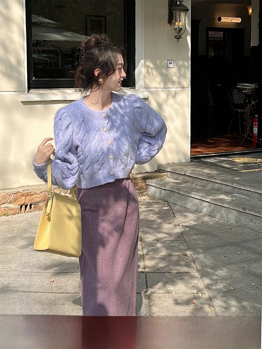 SYT Charms Pull Ретро осенне-зимняя шерстяная юбка женская с высокой талией прямой цветная облегающая юбка
SYT Charms Pull Ретро осенне-зимняя шерстяная юбка женская с высокой талией прямой цветная облегающая юбка