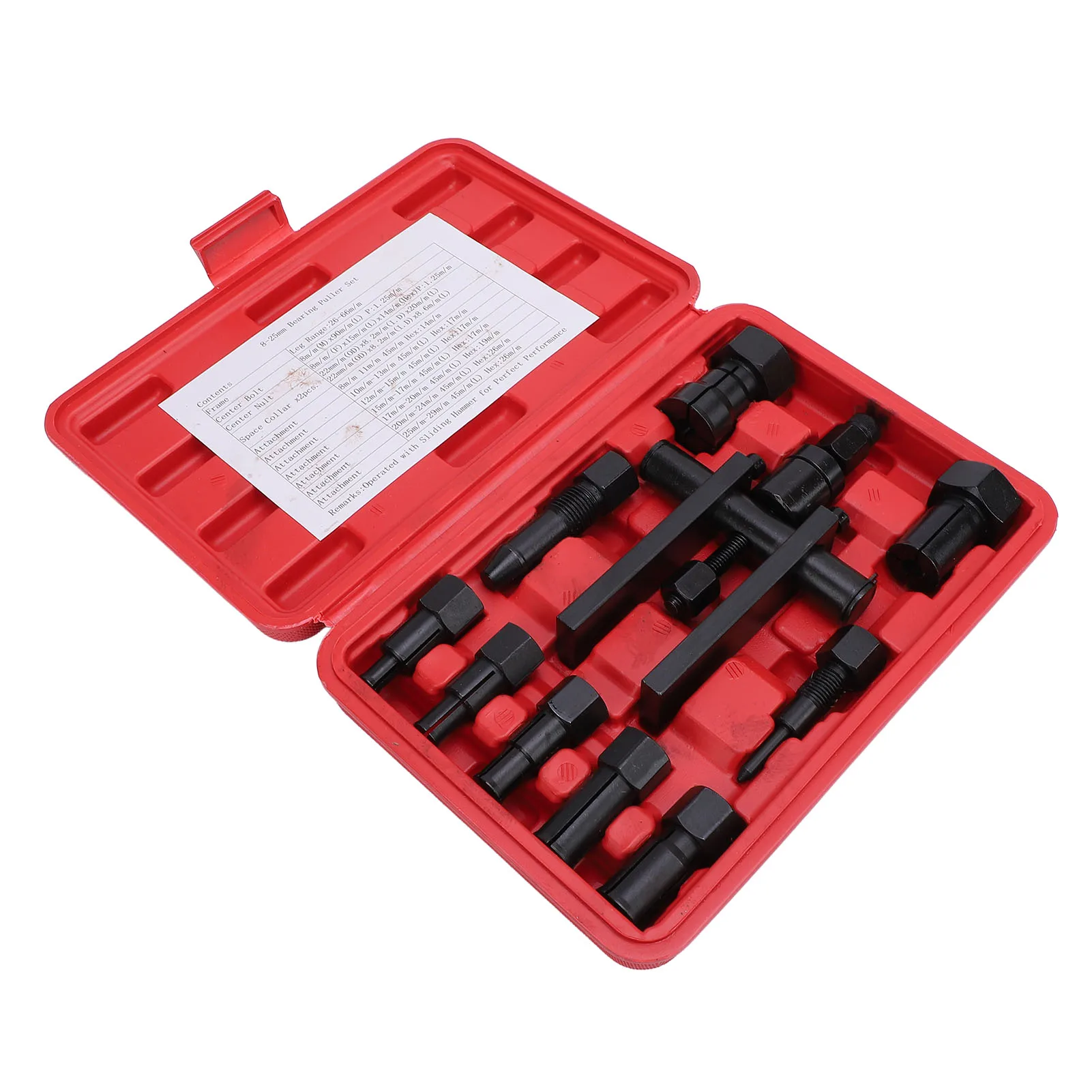 Professional Bearing Extractor Kit 10 Collets Storage Box Included Precision Removal Tool Universal for Wheel Hub Maintenance
Professional Bearing Extractor Kit 10 Collets Storage Box Included Precision Removal Tool Universal for Wheel Hub Maintenance