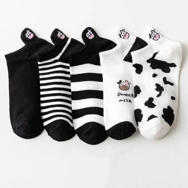 5/10/15Pairs Womens Socks Lovely Cow Pattern Short Socks Creative Printing Socks Ankle Sock
5/10/15Pairs Womens Socks Lovely Cow Pattern Short Socks Creative Printing Socks Ankle Sock