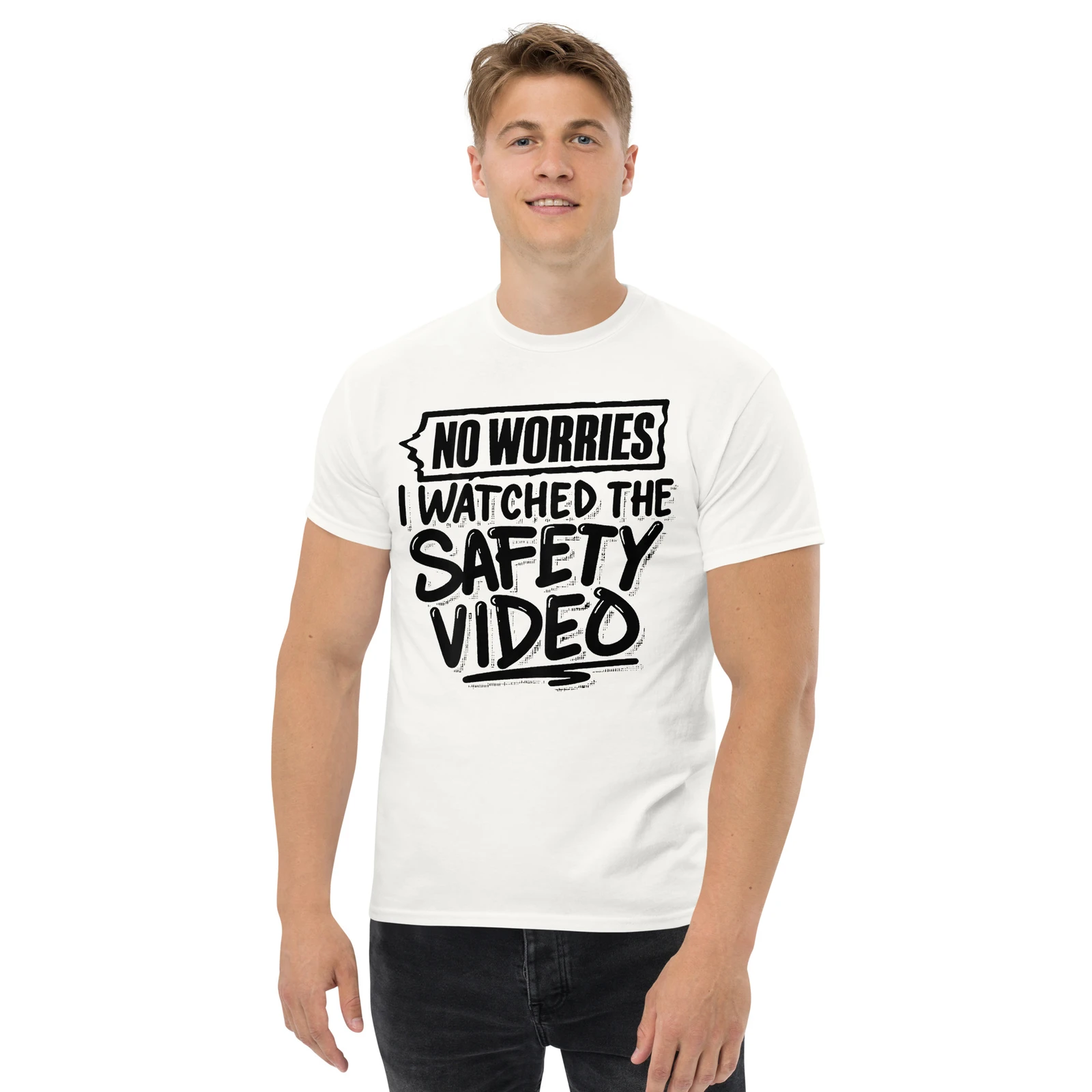 Stay Safe, Stay Confident – Watched the Safety Video Tee
Stay Safe, Stay Confident – Watched the Safety Video Tee