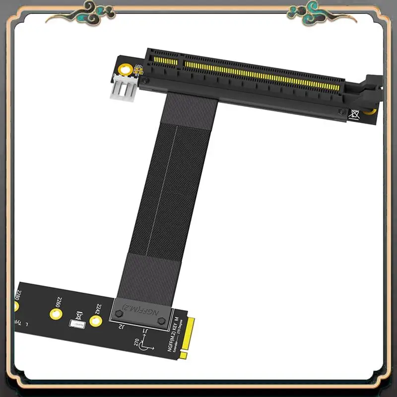 Надежный адаптер M.2 NGFF Key M к видеокарте Pcie 16X, удлинительный кабель Nvme к PCI-Express 16X (левый направление)
Надежный адаптер M.2 NGFF Key M к видеокарте Pcie 16X, удлинительный кабель Nvme к PCI-Express 16X (левый направление)