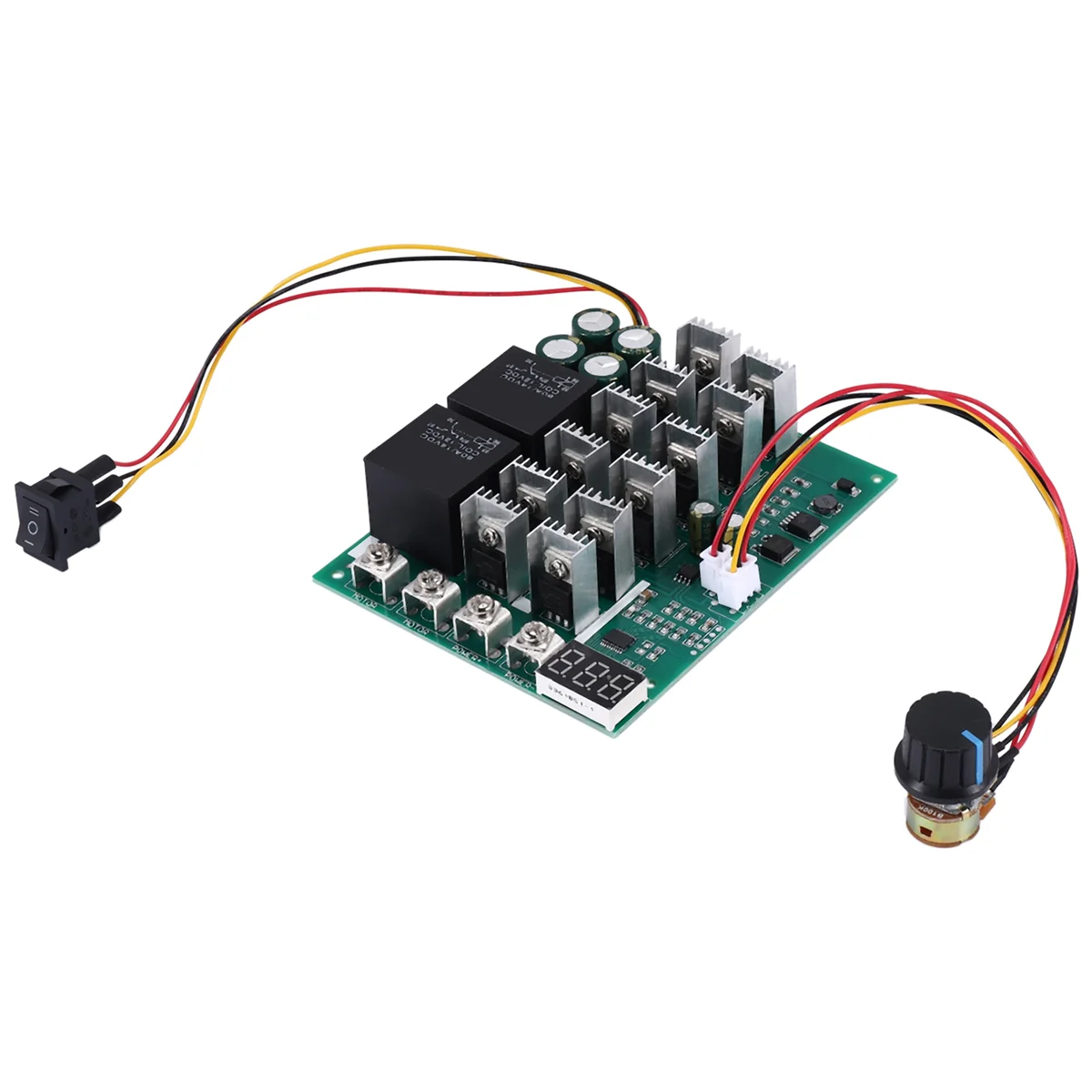 DC 10-55V 12V 24V 36V 48V 55V 100A Motor Speed Controller PWM HHO RC Reverse Control Switch with LED Display
DC 10-55V 12V 24V 36V 48V 55V 100A Motor Speed Controller PWM HHO RC Reverse Control Switch with LED Display