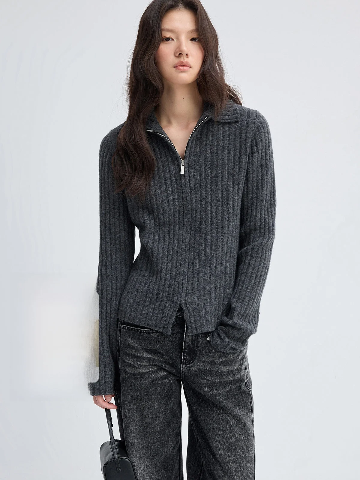 JUSLIN Full Wool Knitted ort Cardigan Slim Fit Small Collar Zipper Women's Sweater Commute Sle Winter Faion L00
JUSLIN Full Wool Knitted ort Cardigan Slim Fit Small Collar Zipper Women's Sweater Commute Sle Winter Faion L00