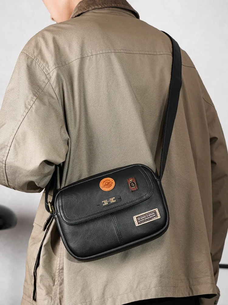 New Retro Men's Shoulder Bag Street Fashion Commuting Crossbody Bag Small Backpack Male Style Hanging Bag Soft PU Leather
New Retro Men's Shoulder Bag Street Fashion Commuting Crossbody Bag Small Backpack Male Style Hanging Bag Soft PU Leather