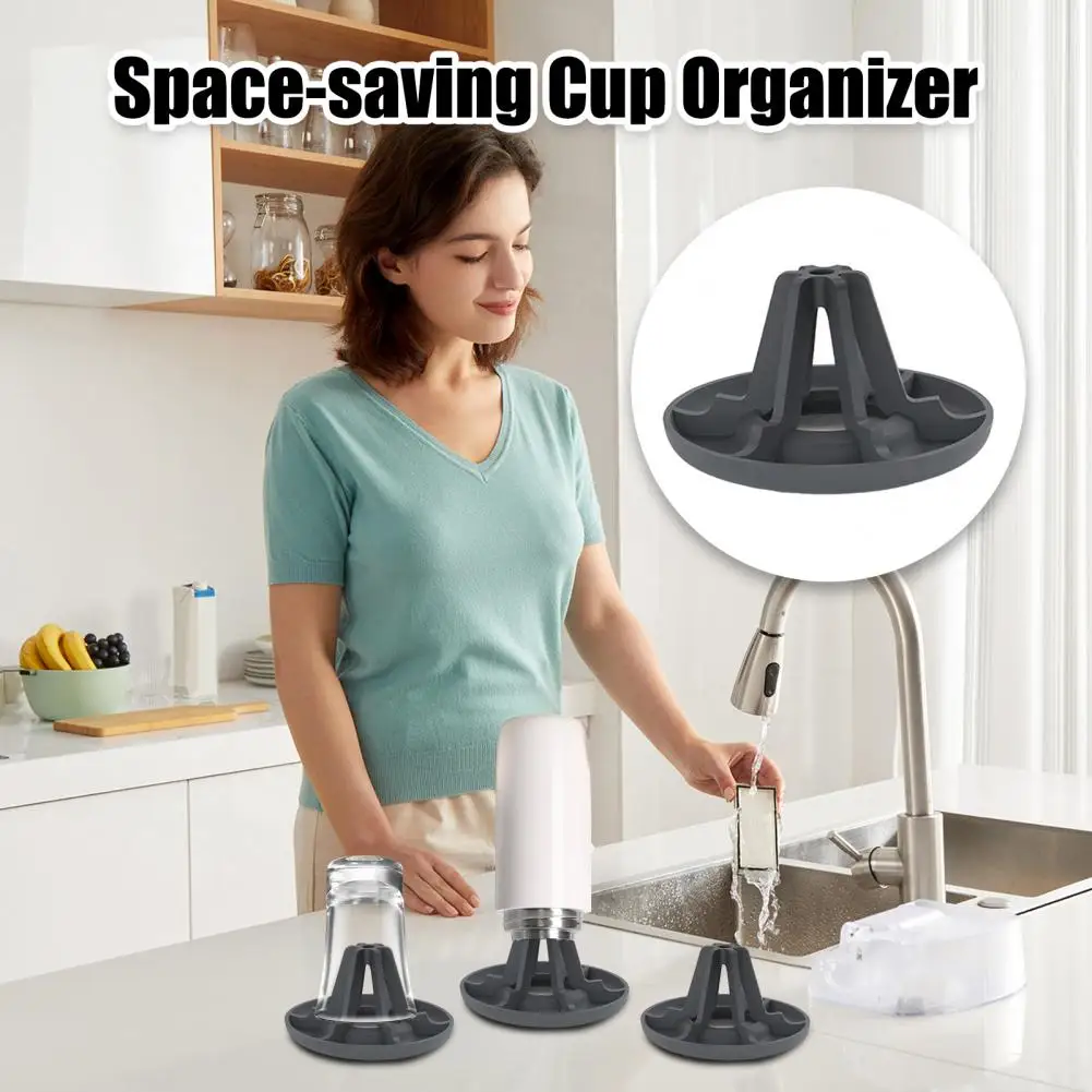 Desktop Cup Organizer Silicone Drying Rack for Water Bottles Stable Base Cup Drainer Multi-functional Bottle Dryer for Faster
Desktop Cup Organizer Silicone Drying Rack for Water Bottles Stable Base Cup Drainer Multi-functional Bottle Dryer for Faster