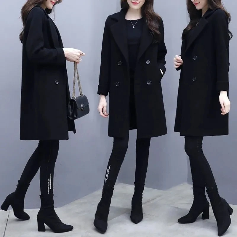 2023 Autumn New Comfortable Warm Women's Woolen Coat Leisure Fashion Versatile Mid Length Korean Female Outerwear
2023 Autumn New Comfortable Warm Women's Woolen Coat Leisure Fashion Versatile Mid Length Korean Female Outerwear