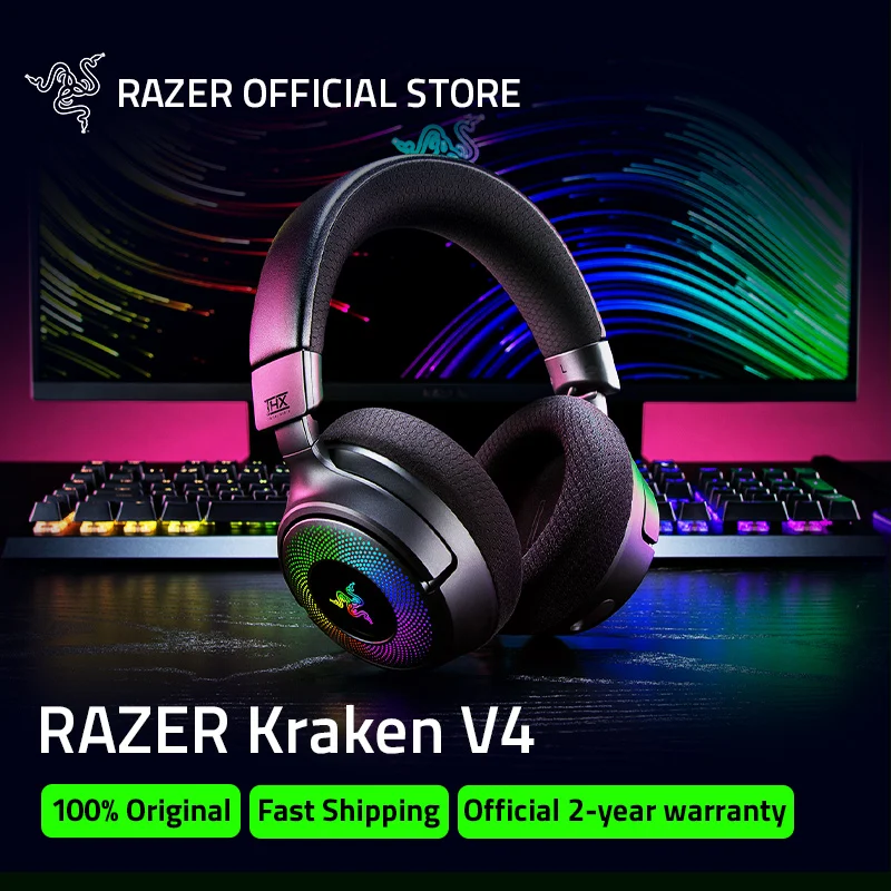 Razer Kraken V4 Tri-Mode Wireless Bluetooth THX Headphones for Delta Force
Razer Kraken V4 Tri-Mode Wireless Bluetooth THX Headphones for Delta Force