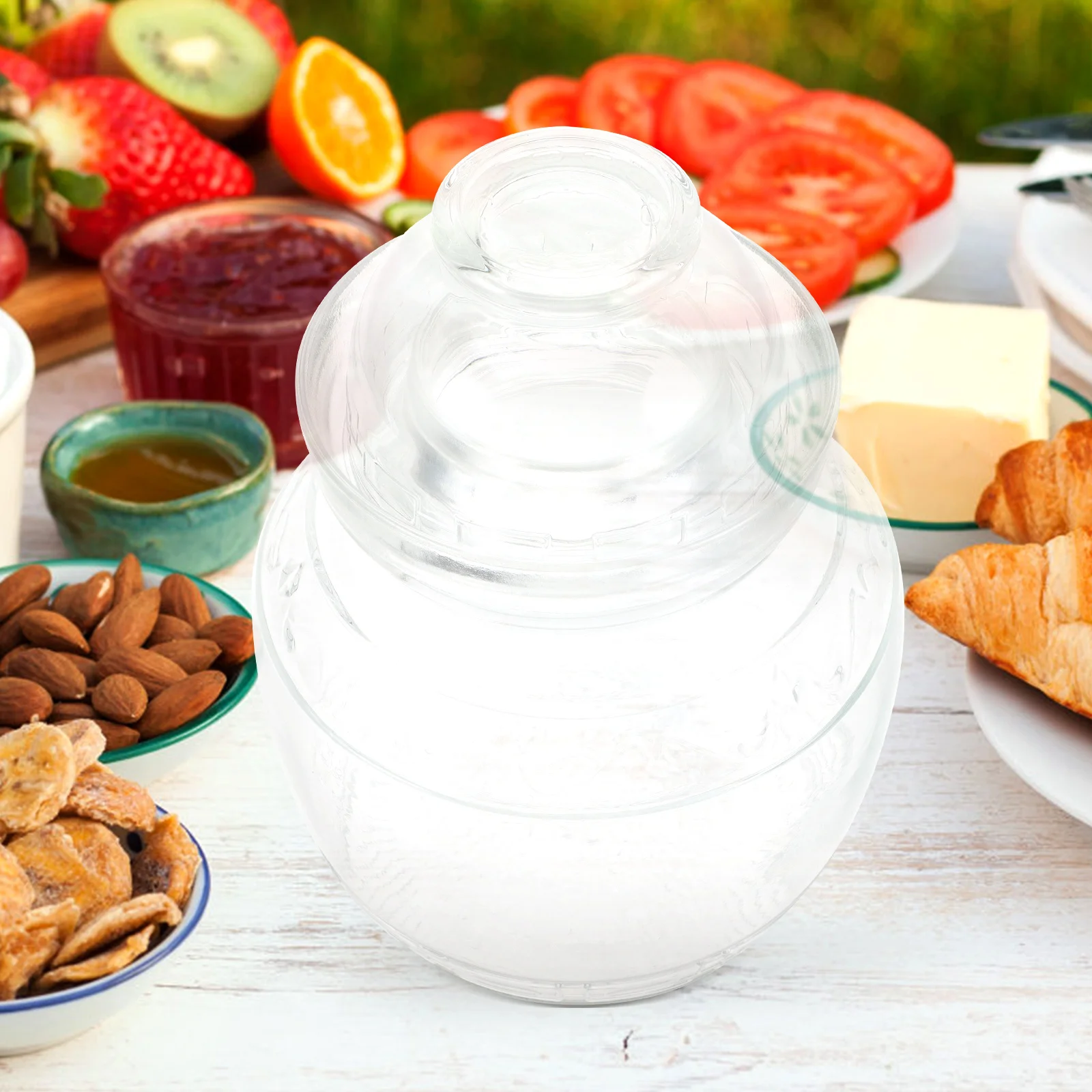 Glass Pickle Jar Airtight Sealed Storage Container Kitchen Grain Holder Clear Fermenting Pickle Storage Jar Home Fermenting Jars
Glass Pickle Jar Airtight Sealed Storage Container Kitchen Grain Holder Clear Fermenting Pickle Storage Jar Home Fermenting Jars