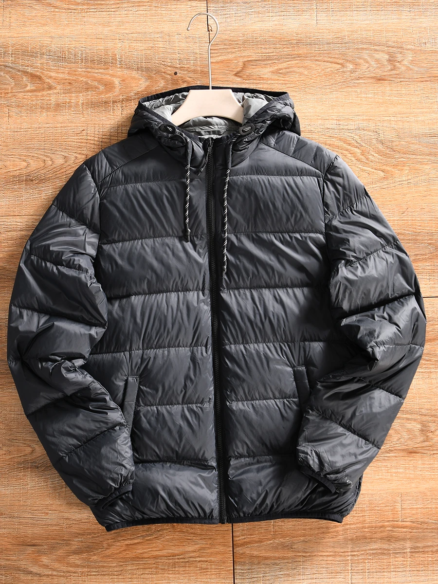 Men's Casual Duck down Jacket Thin Hooded Autumn Winter Outerwear 90% down Lightweight Nylon Zipper Closure Color
Men's Casual Duck down Jacket Thin Hooded Autumn Winter Outerwear 90% down Lightweight Nylon Zipper Closure Color
