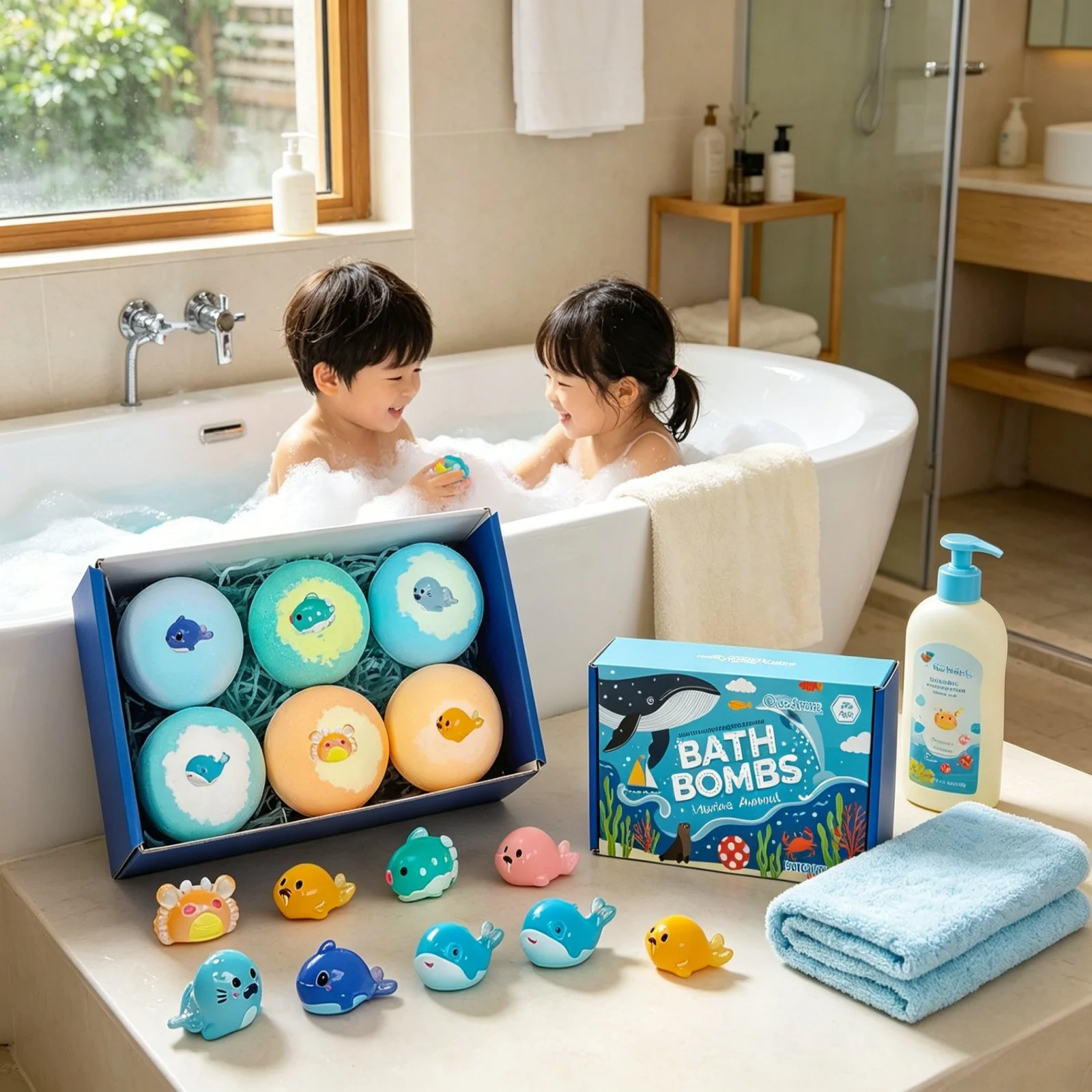 OceAura Bath Bombs with Toys Inside Fun Kids Bath Clean Skin Exfoliation Sea Salt Surprise Bath Bombs for Children Gift Set 300g
OceAura Bath Bombs with Toys Inside Fun Kids Bath Clean Skin Exfoliation Sea Salt Surprise Bath Bombs for Children Gift Set 300g