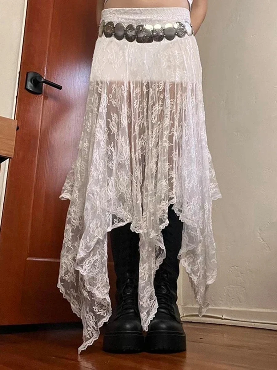 Women s See Through Lace Ruffle Maxi Skirt Irregular Hem Layered Midi Long Skirts Beach Cover Up Maxi Skirts
Women s See Through Lace Ruffle Maxi Skirt Irregular Hem Layered Midi Long Skirts Beach Cover Up Maxi Skirts