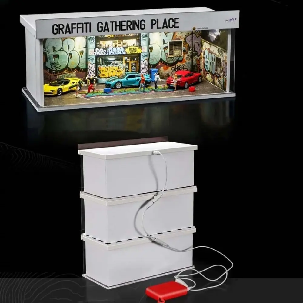 1/64 Scale Garage Scene Model Lighting Version Simple Assembly Parking Lot Model Simulation Miniature Car Model Display Box
1/64 Scale Garage Scene Model Lighting Version Simple Assembly Parking Lot Model Simulation Miniature Car Model Display Box