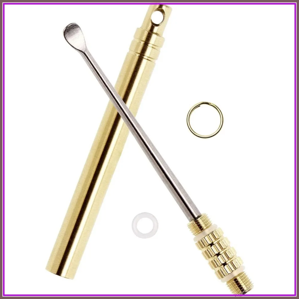 Foldable Titanium Alloy Ear Wax Removal Tool with Key Ring, Portable Ear Pick Cleaner
Foldable Titanium Alloy Ear Wax Removal Tool with Key Ring, Portable Ear Pick Cleaner