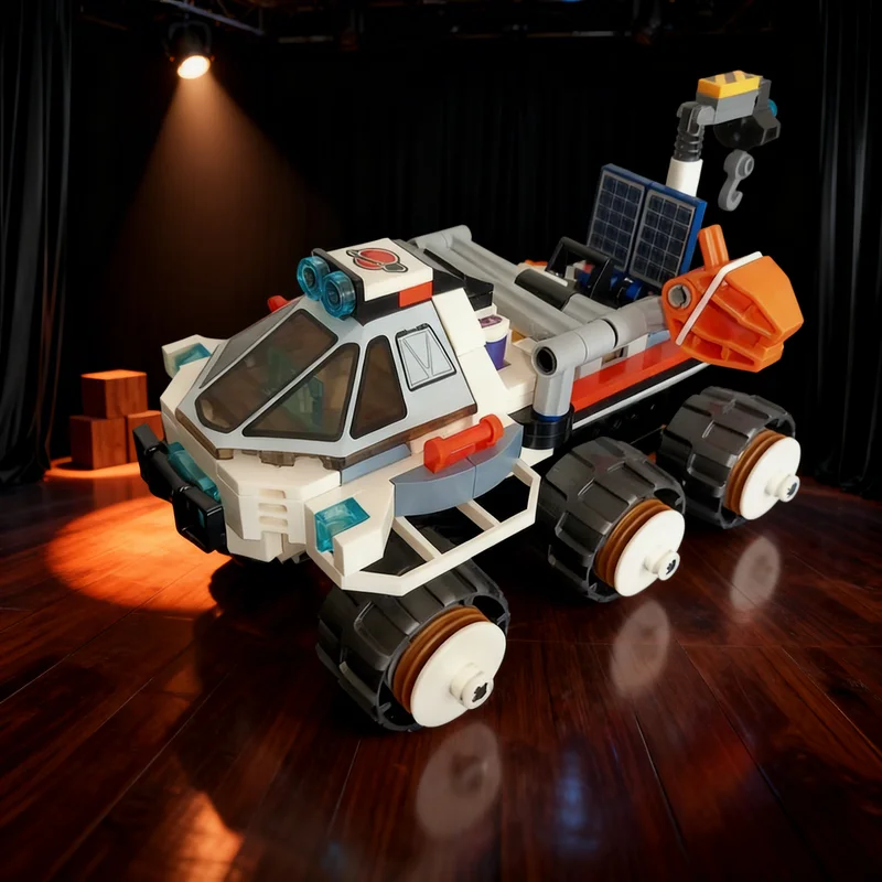 252pcs MOC Rover Testing Drive Mod Space Model Building Blocks Creative Display Gift Collectible Decor Kids Premium Adult Desk
252pcs MOC Rover Testing Drive Mod Space Model Building Blocks Creative Display Gift Collectible Decor Kids Premium Adult Desk