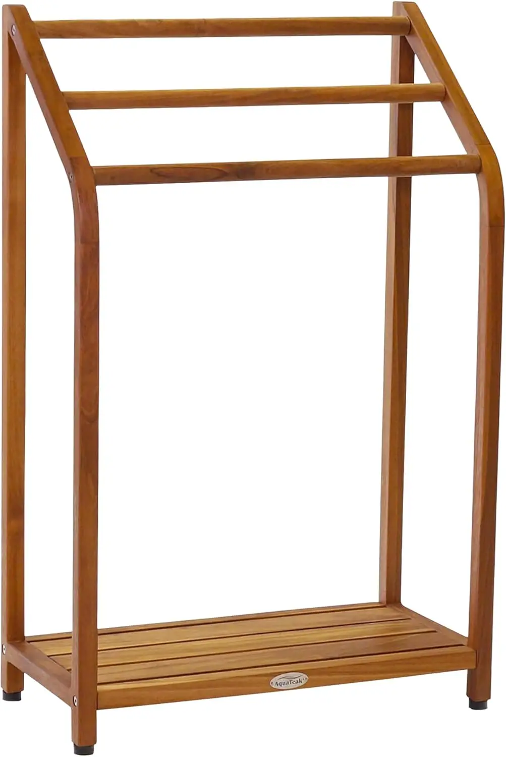34" Freestanding Teak Towel Rack - 3 Tier Hand Towel Holder with Storage Shelf for Bathroom - Durable Water Resistant Shower Organizer & Drying Rack, Non-Slip Rubber Feet
34" Freestanding Teak Towel Rack - 3 Tier Hand Towel Holder with Storage Shelf for Bathroom - Durable Water Resistant Shower Organizer & Drying Rack, Non-Slip Rubber Feet