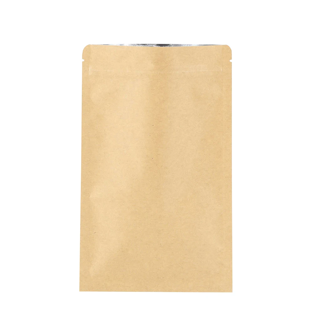50 Pcs Sealed Bag Kraft Paper Self Stand Zipper Tea Coffee Storage Snack Pouch Waterproof Reusable
50 Pcs Sealed Bag Kraft Paper Self Stand Zipper Tea Coffee Storage Snack Pouch Waterproof Reusable