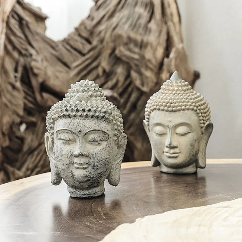 Chinese-style Zen Buddha statue Buddha head living room shop decoration belief decoration resin crafts porch home light luxury
Chinese-style Zen Buddha statue Buddha head living room shop decoration belief decoration resin crafts porch home light luxury