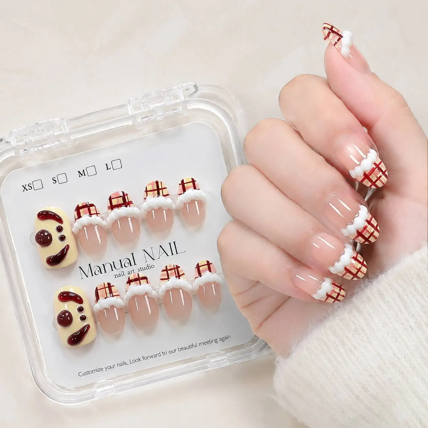 1Box 3D Look With Texture Puppy Press On Nail Soft Border Cream On Nude Puppy False Nail Party Style Elegant Look Puppy FakeNail
1Box 3D Look With Texture Puppy Press On Nail Soft Border Cream On Nude Puppy False Nail Party Style Elegant Look Puppy FakeNail