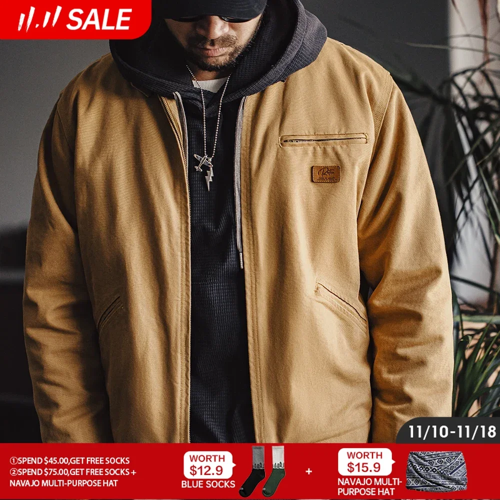 Maden Vintage Detroit Hunting Jackets Men J001 Turn-down Collar Coats Heavyweight Cotton Jacket Multi-Pocket Casual Clothes
Maden Vintage Detroit Hunting Jackets Men J001 Turn-down Collar Coats Heavyweight Cotton Jacket Multi-Pocket Casual Clothes
