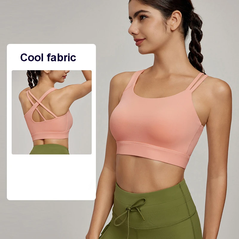 Sexy sloping shoulder sports vest for women with chest cushion anti slip shoulder yoga bra, summer outdoor cool fitness vest
Sexy sloping shoulder sports vest for women with chest cushion anti slip shoulder yoga bra, summer outdoor cool fitness vest