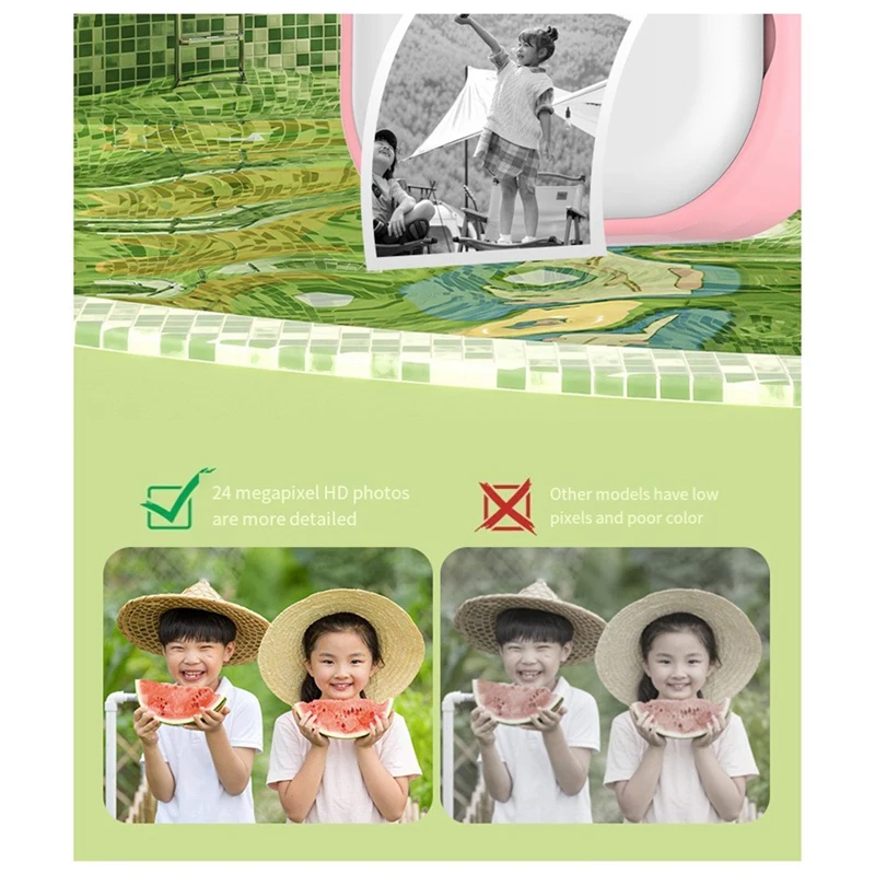 【Flash Sale】Children Print Camera Dual Camera 240MP 1080P One-Touch Printable Camera With 2 Rolls Of 57X25mm Print Paper
【Flash Sale】Children Print Camera Dual Camera 240MP 1080P One-Touch Printable Camera With 2 Rolls Of 57X25mm Print Paper